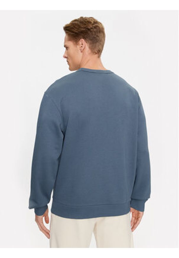 Reebok Bluza Basketball IL2005 Niebieski Regular Fit. Kolor: niebieski. Materiał: bawełna, syntetyk