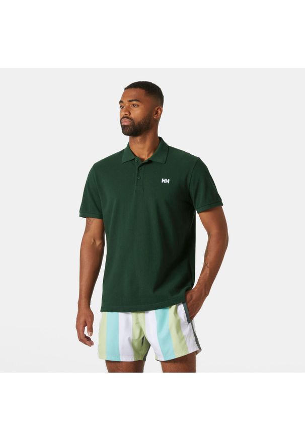 Polo Helly Hansen Transat. Typ kołnierza: polo. Kolor: zielony. Styl: klasyczny, elegancki