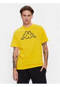 Kappa T-Shirt Cromen 303HZ70 Żółty Regular Fit. Kolor: żółty. Materiał: bawełna #1