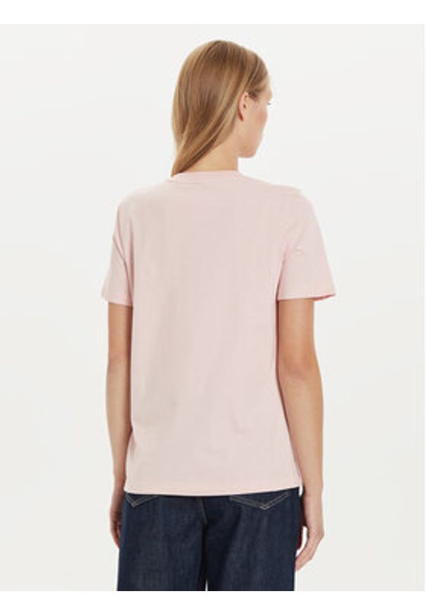 TOMMY HILFIGER - Tommy Hilfiger T-Shirt Script Graphic WW0WW43502 Różowy Regular Fit. Kolor: różowy. Materiał: bawełna