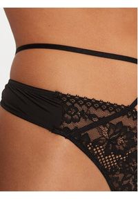 Hunkemöller Stringi Remi 206158 Czarny. Kolor: czarny. Materiał: syntetyk