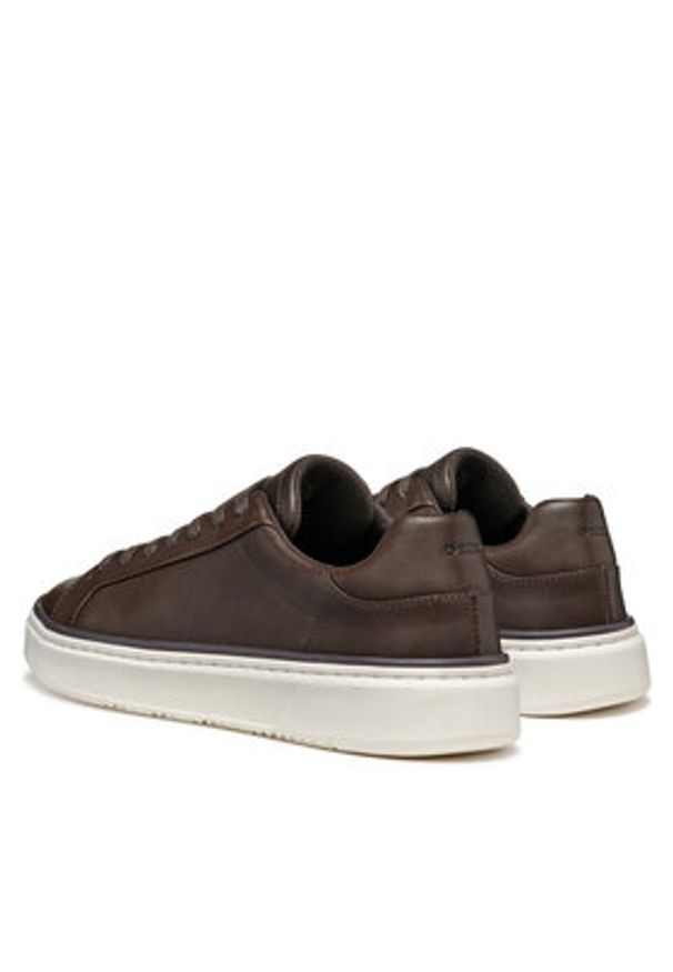 Geox Sneakersy U Zackerty U46HPA 000CL C6010 Brązowy. Kolor: brązowy. Materiał: skóra