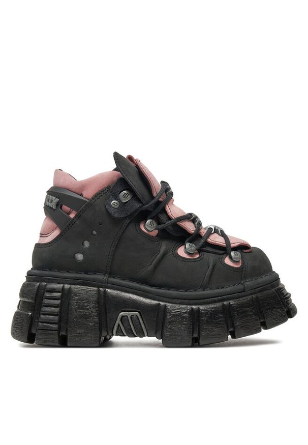 Sneakersy NEW ROCK. Kolor: czarny