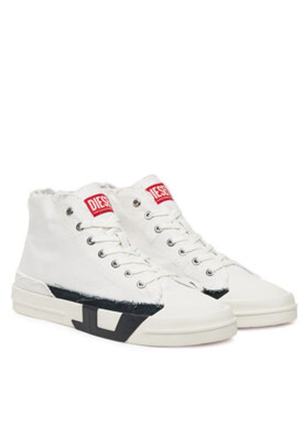 Diesel Trampki High-Top Y03505PR012 HA686 Biały. Kolor: biały. Materiał: materiał