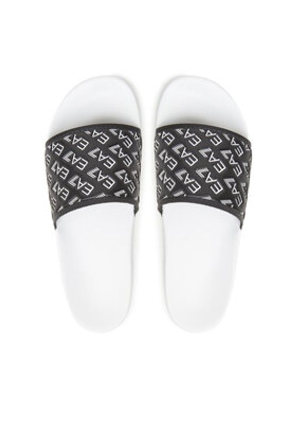 EA7 Emporio Armani Klapki 7X000109 AF15125 FC079 Czarny. Kolor: czarny. Materiał: syntetyk