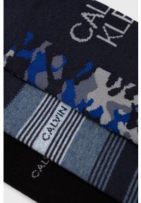 Calvin Klein Skarpetki (3-pack) męskie kolor granatowy. Kolor: niebieski