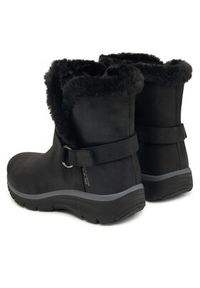skechers - Skechers Botki Easy Going 168045/BLK Czarny. Kolor: czarny. Materiał: skóra #4