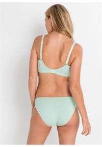 bonprix - Biustonosz bez fiszbinów z bawełną (3 sztuki). Kolor: zielony. Materiał: bawełna. Wzór: aplikacja #2