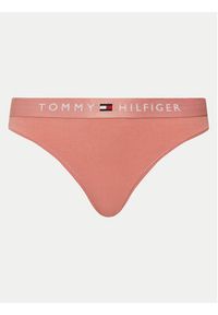 TOMMY HILFIGER - Tommy Hilfiger Stringi UW0UW04146 Różowy. Kolor: różowy. Materiał: bawełna #5