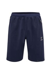 Szorty Hummel Move Grid. Kolor: niebieski. Materiał: materiał. Wzór: nadruk, jodełka. Sport: piłka nożna #1