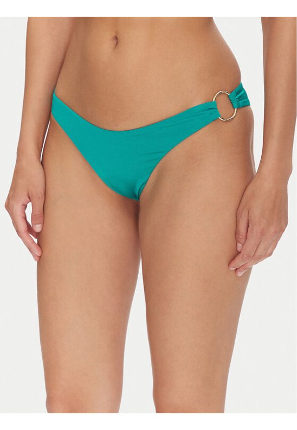 Guess Dół od bikini E5GO19 KC692 Turkusowy. Kolor: turkusowy. Materiał: syntetyk
