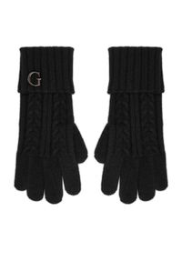 Guess Rękawiczki Damskie AW5382 POL02 Czarny. Kolor: czarny. Materiał: akryl, materiał