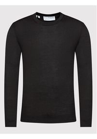 Selected Homme Sweter Town 16079772 Czarny Regular Fit. Kolor: czarny. Materiał: syntetyk, wełna #3