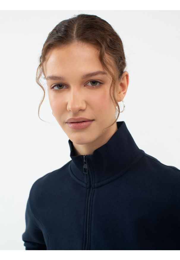 Big-Star - Bluza damska rozpinana granatowa Chitasana 403/ Abierto 403. Okazja: na co dzień. Kolor: niebieski. Materiał: dzianina. Styl: casual, elegancki, sportowy