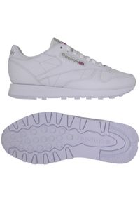 Buty do chodzenia męskie Reebok Classic Leather. Kolor: wielokolorowy, biały. Materiał: materiał, skóra. Szerokość cholewki: normalna. Model: Reebok Classic. Sport: turystyka piesza