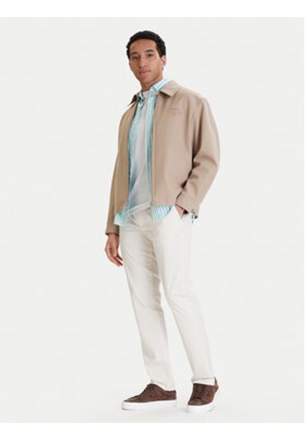 TOMMY HILFIGER - Tommy Hilfiger Chinosy Denton MW0MW41923 Écru Straight Fit. Kolor: kremowy. Materiał: bawełna