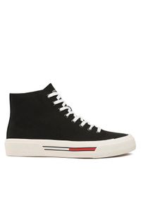 Tommy Jeans Sneakersy Mid Canvas Color EM0EM01157 Czarny. Kolor: czarny. Materiał: materiał