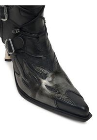 NEW ROCK Botki M-9591-S3 Czarny. Kolor: czarny. Materiał: skóra. Styl: rockowy #3