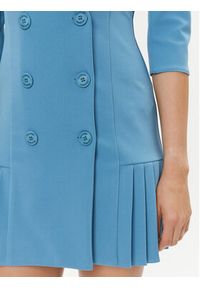 Rinascimento Sukienka codzienna CFC0115559003 Błękitny Regular Fit. Okazja: na co dzień. Kolor: niebieski. Materiał: syntetyk. Typ sukienki: proste. Styl: casual