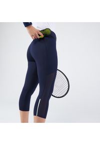 ARTENGO - Krótkie legginsy do tenisa damskie Artengo Dry Hip Ball. Kolor: niebieski. Materiał: materiał, poliamid, poliester, elastan. Długość: krótkie. Sport: tenis