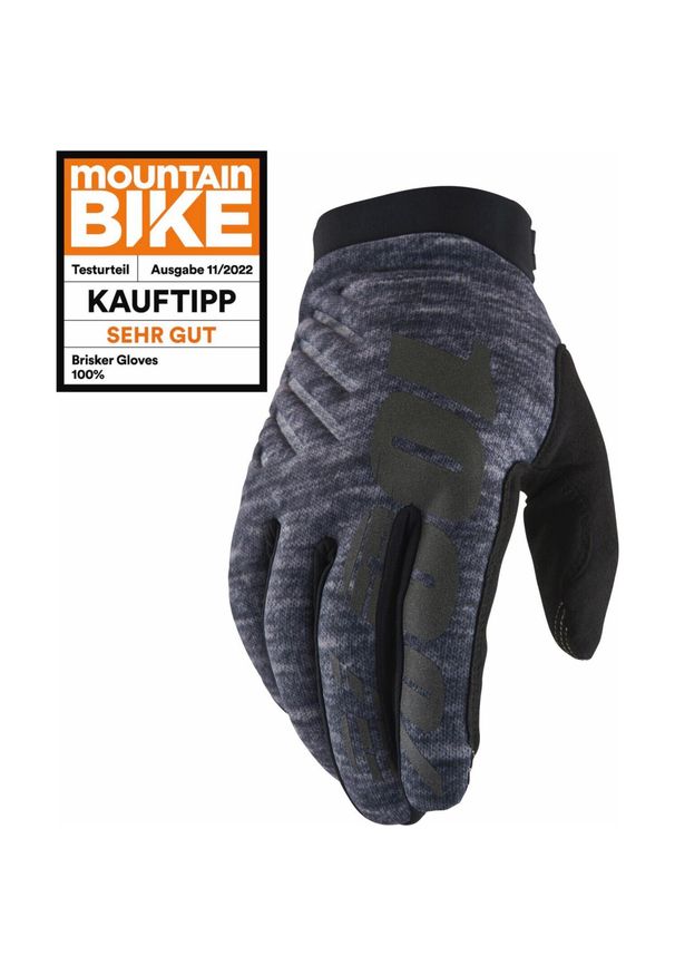 Rękawiczki rowerowe 100% Brisker Gloves. Kolor: szary