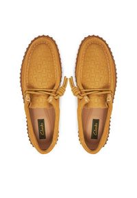 Clarks Półbuty Torhill Bee 26181188 Złoty. Kolor: złoty. Materiał: zamsz, skóra