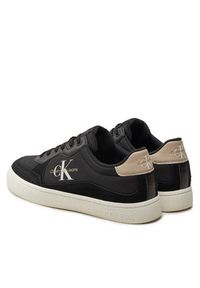 Calvin Klein Jeans Sneakersy Classic Cupsole Low Mix Mtl YM0YM01033 Czarny. Kolor: czarny. Materiał: materiał