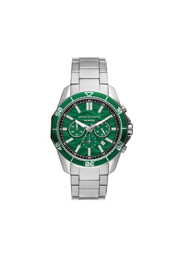 Armani Exchange Zegarek Spencer AX1957 Zielony. Kolor: zielony