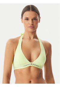 TOMMY HILFIGER - Tommy Hilfiger Góra od bikini UW0UW06358 Żółty jasny. Kolor: żółty. Materiał: syntetyk #1