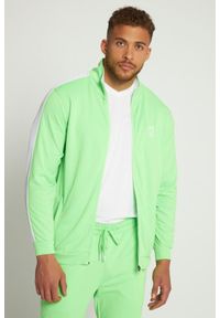 JAY-PI - Męska Bluza dresowa Odzież fitness stójka do 8XL. Typ kołnierza: kołnierzyk stójkowy. Kolekcja: plus size. Kolor: zielony. Materiał: poliester, materiał. Sport: fitness