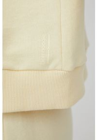 Bomboogie bluza damska kolor żółty z kapturem gładka. Typ kołnierza: kaptur. Kolor: żółty. Wzór: gładki