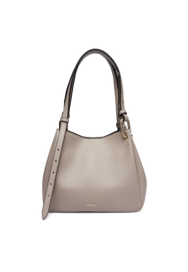 Furla Torebka Nuvola M WB02020 HSF000 CN 4892S Beżowy ciemny. Kolor: beżowy. Materiał: skórzane