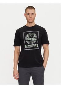 Timberland T-Shirt TB0A6DHD Czarny Regular Fit. Kolor: czarny. Materiał: bawełna