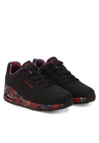 skechers - Skechers Sneakersy Uno-Majestic Garden 155583/BKMT Czarny. Kolor: czarny. Materiał: materiał