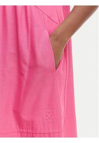 Iconique Sukienka letnia Jade IC26-077 Różowy ciemny Relaxed Fit. Kolor: różowy. Materiał: bawełna. Sezon: lato #5