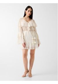 Guess Sukienka codzienna 181238 Kremowy Classic Fit. Okazja: na co dzień. Kolor: kremowy. Typ sukienki: proste. Styl: casual #6