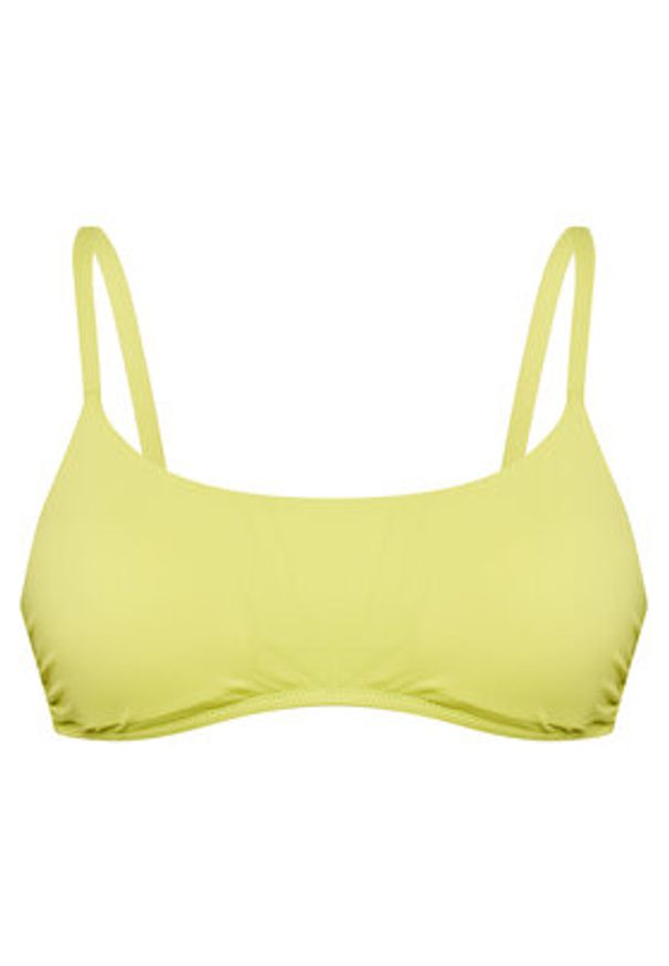 United Colors of Benetton - United Colors Of Benetton Góra od bikini 3P5H5R1MQ Żółty. Kolor: żółty. Materiał: syntetyk