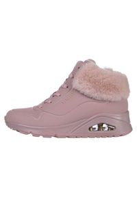 skechers - Buty do chodzenia dla dzieci Skechers Uno fall Air. Zapięcie: sznurówki. Kolor: różowy. Materiał: materiał, syntetyk. Szerokość cholewki: normalna. Sport: turystyka piesza