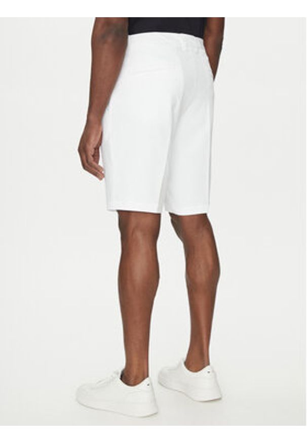 BOSS Szorty materiałowe S_Commuter_10.5 inch 50540337 Biały Slim Fit. Kolor: biały. Materiał: syntetyk