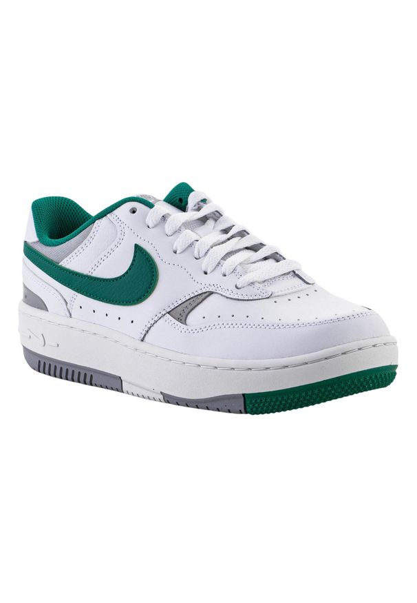 Nike - Trampki Damskie Skóra Gamma Force. Kolor: zielony, biały, wielokolorowy. Materiał: skóra. Sezon: zima