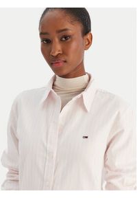 Tommy Jeans Koszula DW0DW19890 Różowy Regular Fit. Kolor: różowy. Materiał: bawełna #5