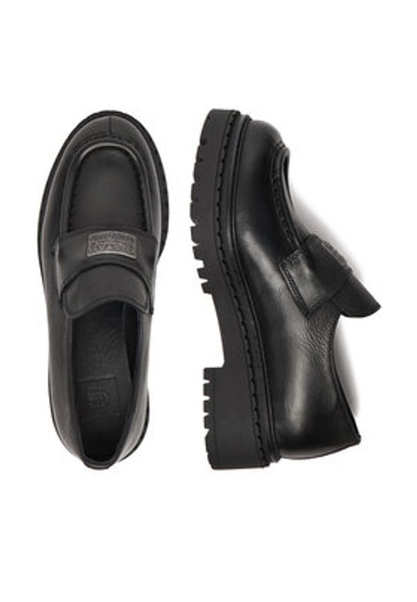 G-Star RAW - G-Star Raw Loafersy EO-DOLUNAY-25FW05 Czarny. Kolor: czarny. Materiał: skóra