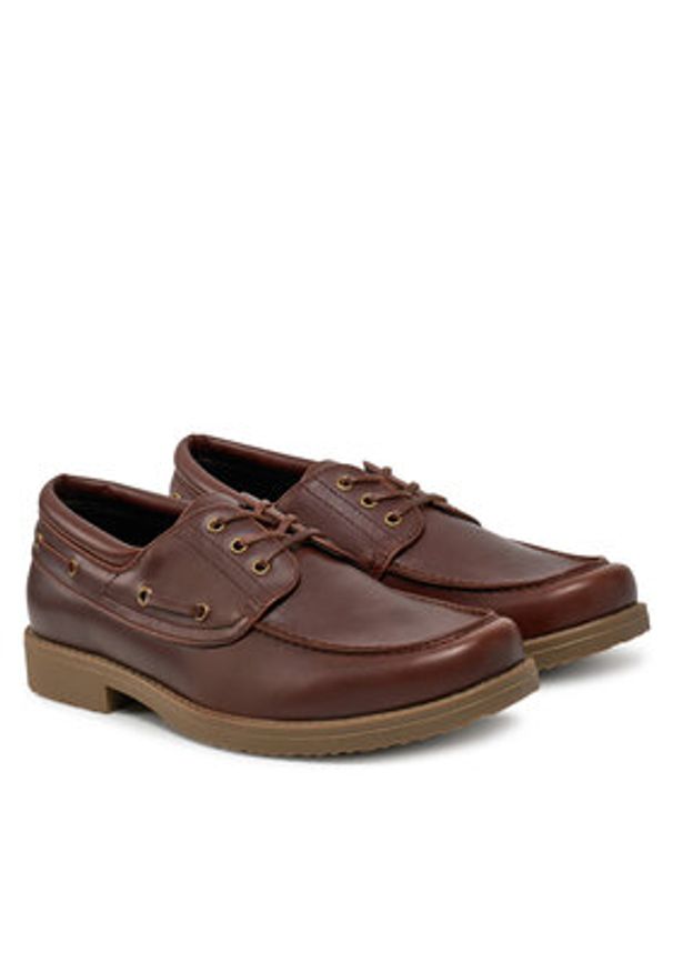 Jack & Jones Mokasyny Jfwdartmoor 12271006 Brązowy. Kolor: brązowy. Materiał: skóra