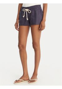 Roxy Szorty materiałowe Oceanside ARJNS03007 Granatowy Regular Fit. Kolor: niebieski. Materiał: wiskoza #1