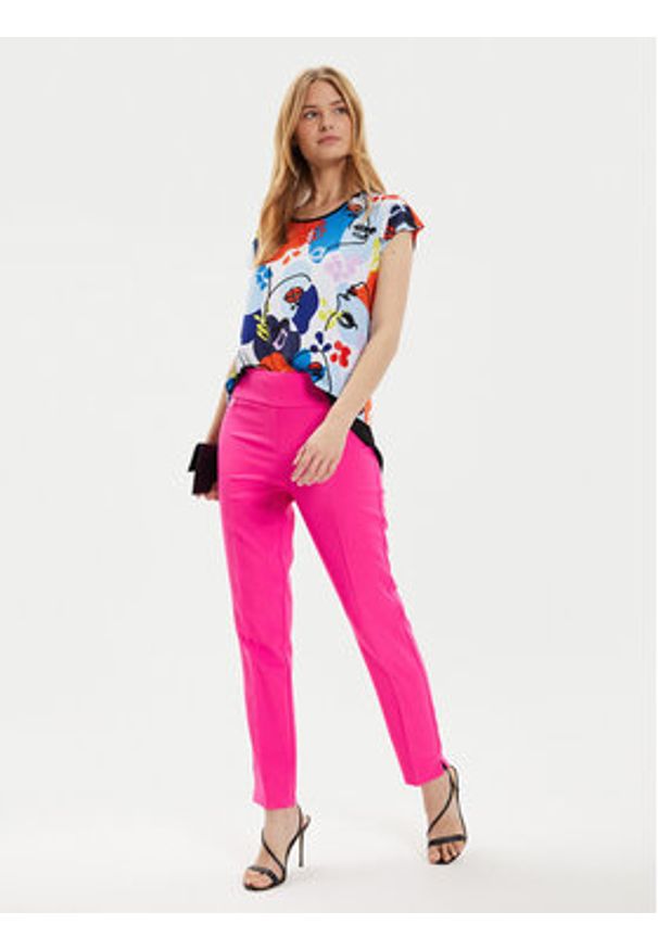 Joseph Ribkoff T-Shirt 241308 Kolorowy Regular Fit. Materiał: syntetyk. Wzór: kolorowy