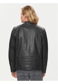 Pepe Jeans Kurtka skórzana Tristan PM402991 Czarny Regular Fit. Kolor: czarny. Materiał: skóra #5