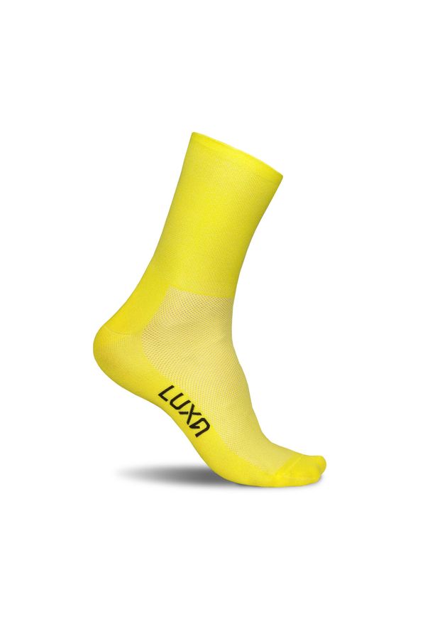 LUXA - Skarpetki Rowerowe Unisex Luxa Classic. Kolor: żółty. Materiał: elastan, poliamid