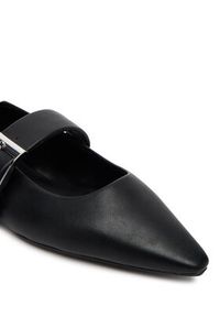 DKNY Baleriny Cormic K3501170 Czarny. Kolor: czarny. Materiał: skóra