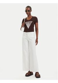 Guess T-Shirt W6GI19 K3042 Brązowy Regular Fit. Kolor: brązowy. Materiał: bawełna #2