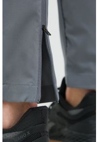 Reebok spodnie treningowe Workout Ready męskie kolor szary gładkie. Kolor: szary. Materiał: poliester, materiał. Wzór: gładki #3